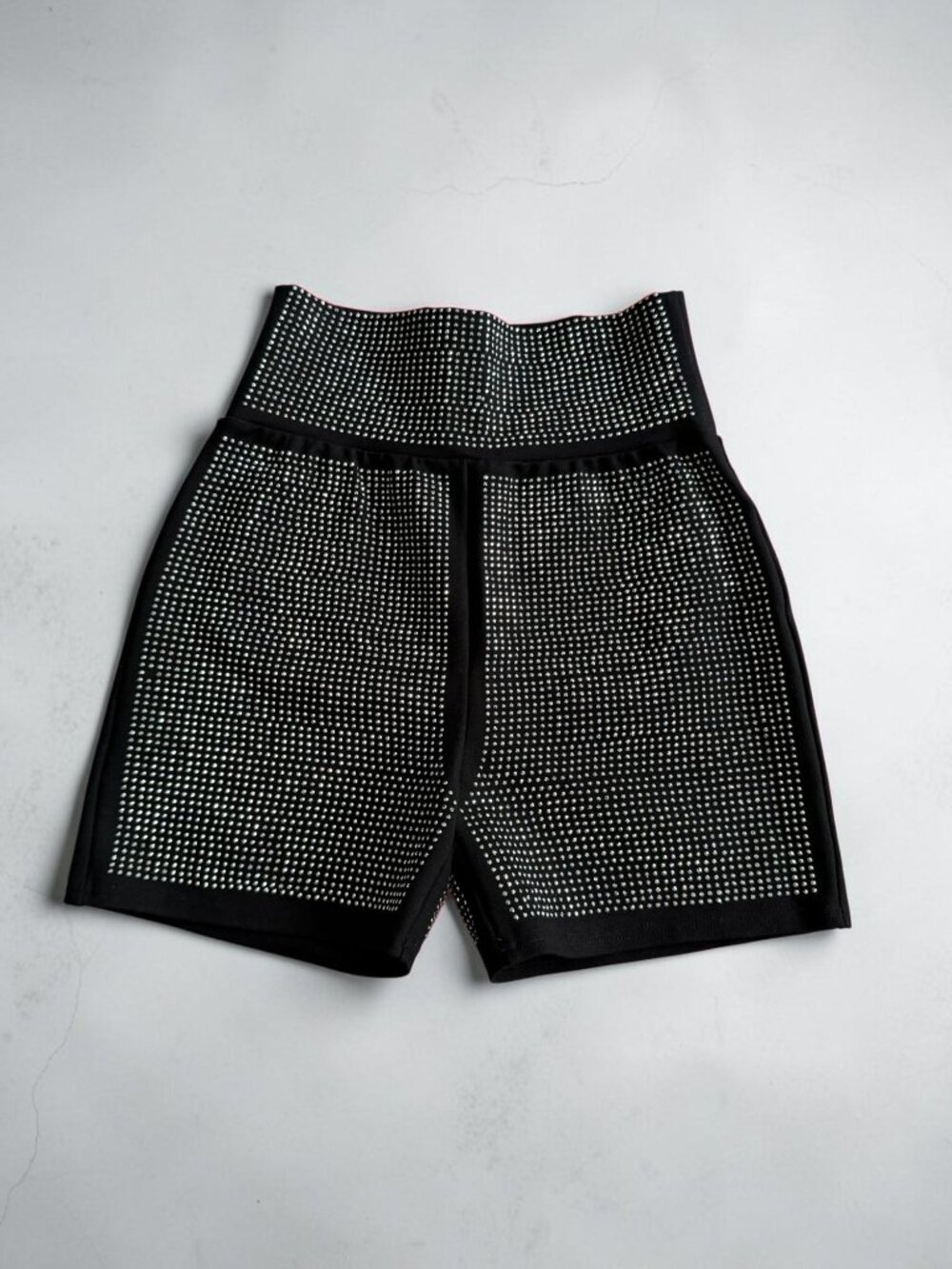 I AM GIA Black Silver Embellished Shorts Size Small